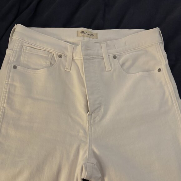 EUC Madewell White jeans - 10" High-rise skinny (31P) - Picture 3 of 7